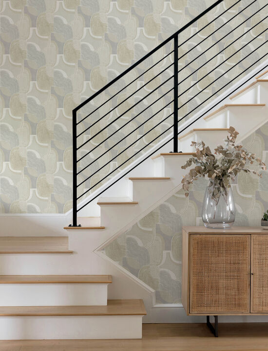 Hollace Honey Geometric Wallpaper (Set of 2)