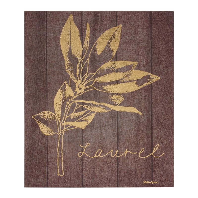 Laurel And Holly Plaque (Set of 2)  Plastic-MDF image number 2