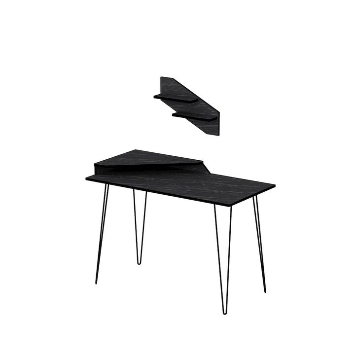 Decorotika Desalvo Computer Desk - Bendire & Black