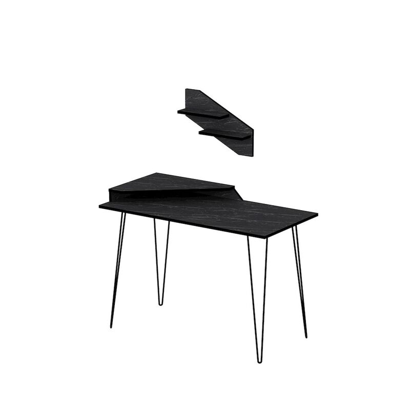 Decorotika Desalvo Computer Desk - Bendire & Black
