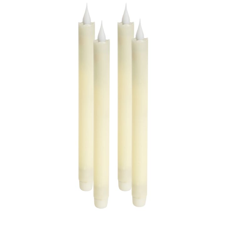 Set of 4 10" Taper Candles for Elegant Home Décor and Candlelight Ambience