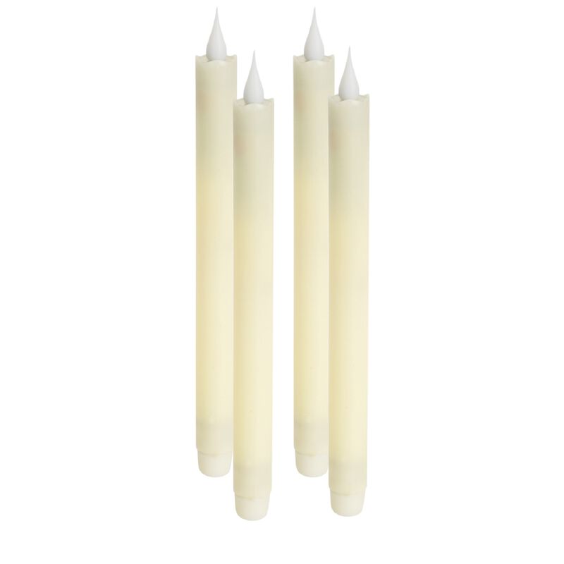 Set of 4 10" Taper Candles for Elegant Home Décor and Candlelight Ambience