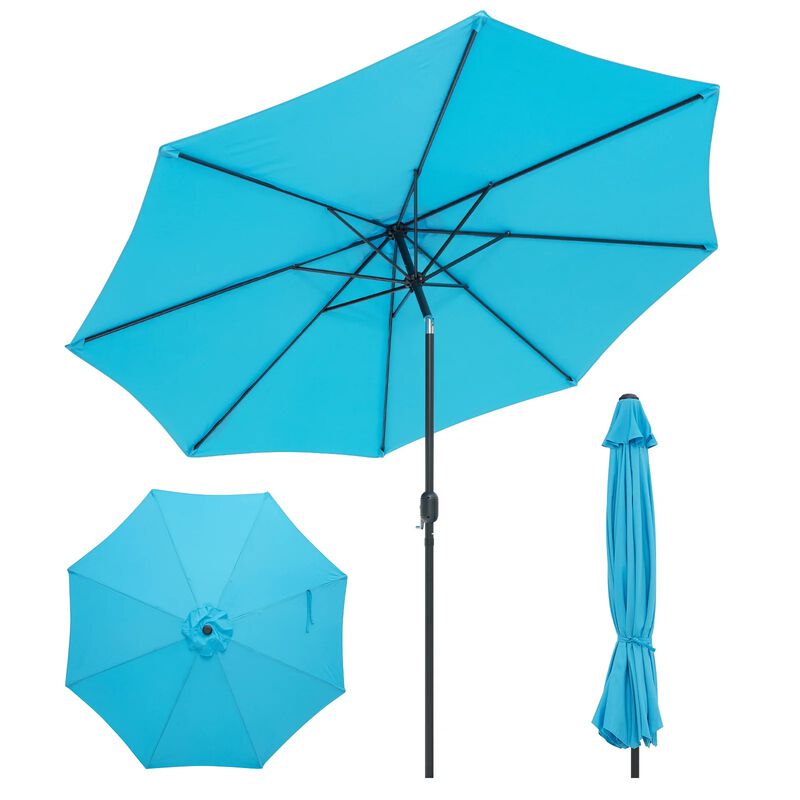 Mondawe 10 Feet Outdoor Patio Umbrella with Tilt Adjustment and Crank