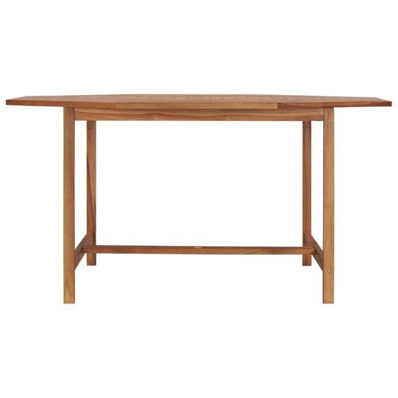 vidaXL Garden Table 59.1"x59.1"x29.5" Solid Teak Wood