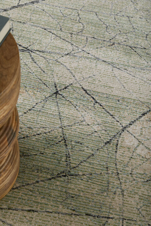 Sonora 39U8F Green/Cream 5' x 7'6" Rug