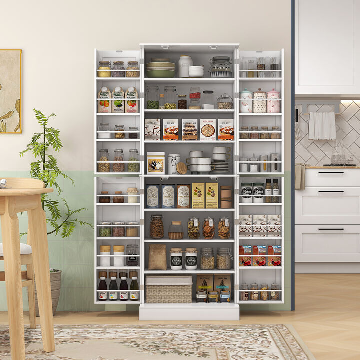 Hivvago 4-Door Kitchen Storage Cabinet with Shelves