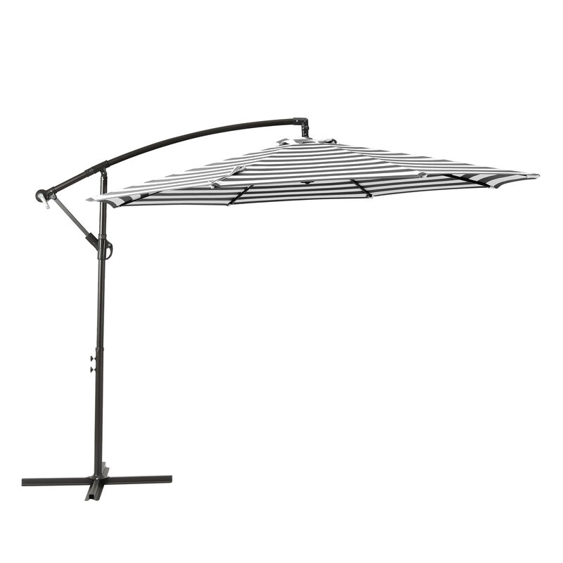 WestinTrends 10 ft. Outdoor / Patio Cantilever Hanging Umbrella