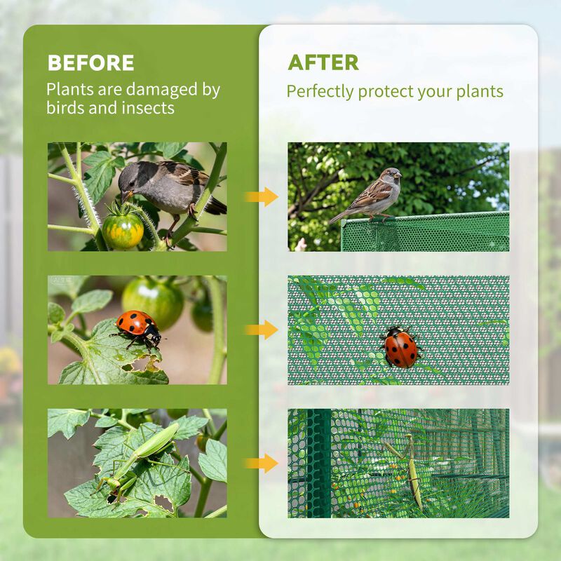 Hivvago Walk-In Garden Plant Cage with Zippered Door image number 3
