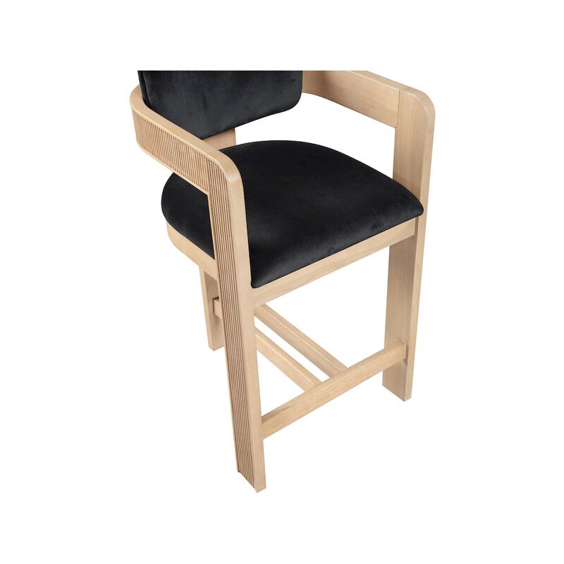 Meridian Furniture Sacha Velvet Stool