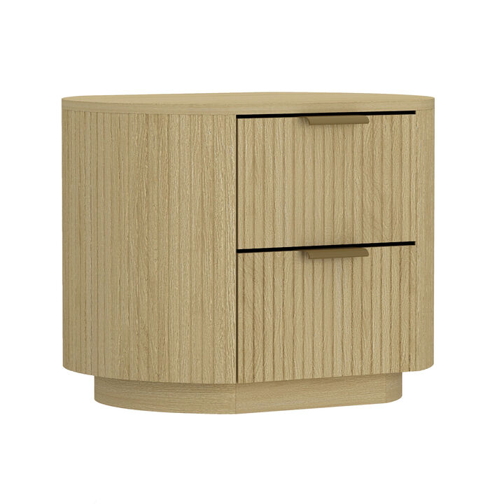 Olivia Nightstand with Gold