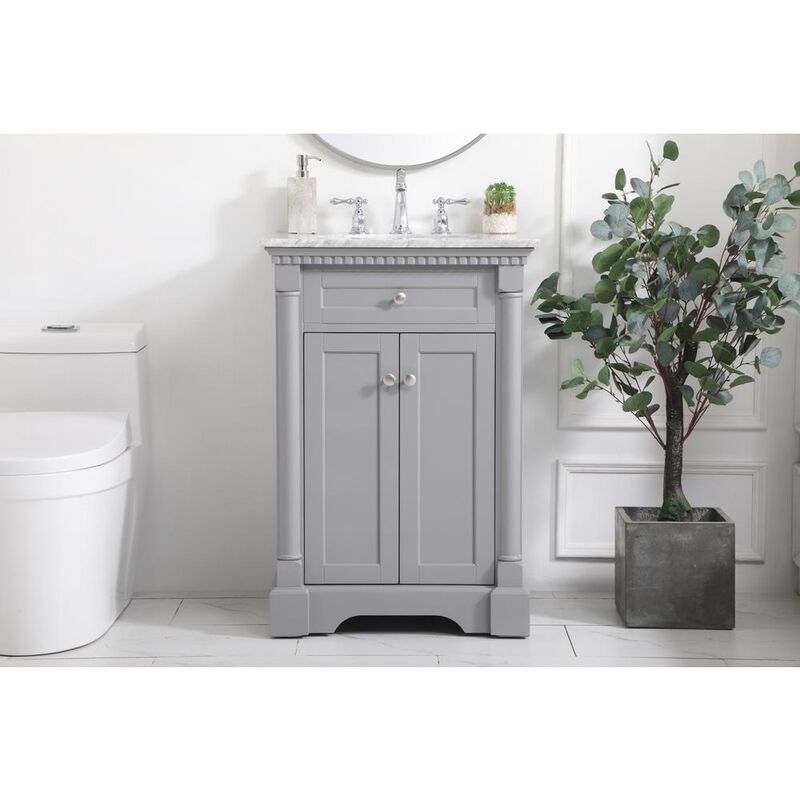 Elegant Kitchen and Bath 24 inch Single bathroom vanity in  Grey