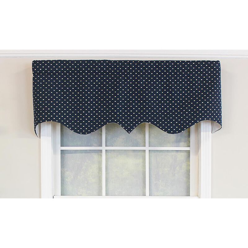 RLF Home Passat Regal Valance Red. 3" Rod Pocket 50"W x 17"L