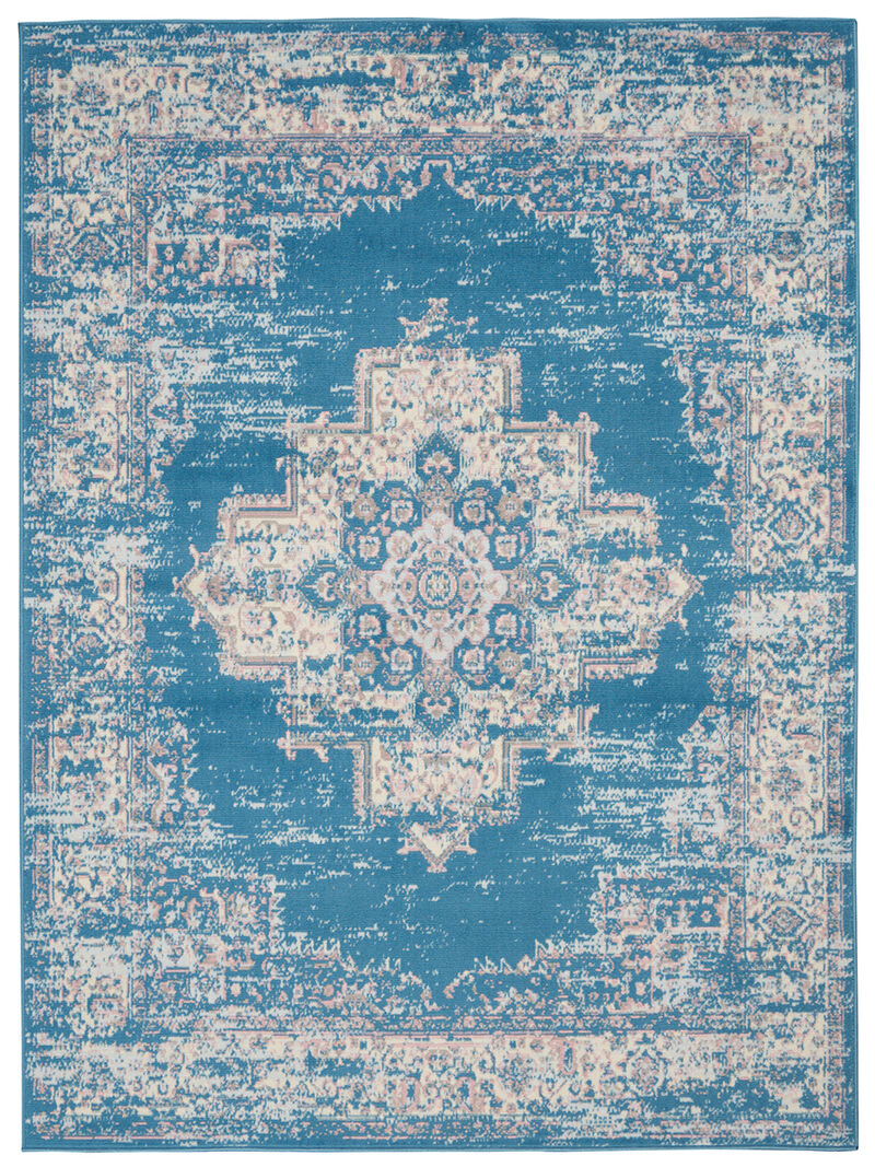 Grafix GRF14 Blue 6' x 9' Rug
