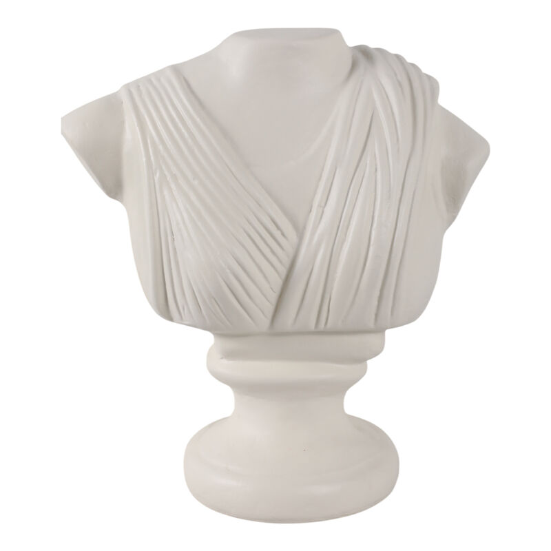 16x15" Paper Mache Bust, Ivory image number 0