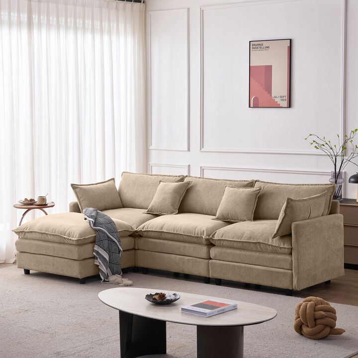 Vulwab 105" Modular Sectional Couch