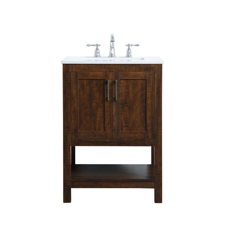 Elegant Kitchen and Bath 24 inch Single Bathroom Vanity in Espresso