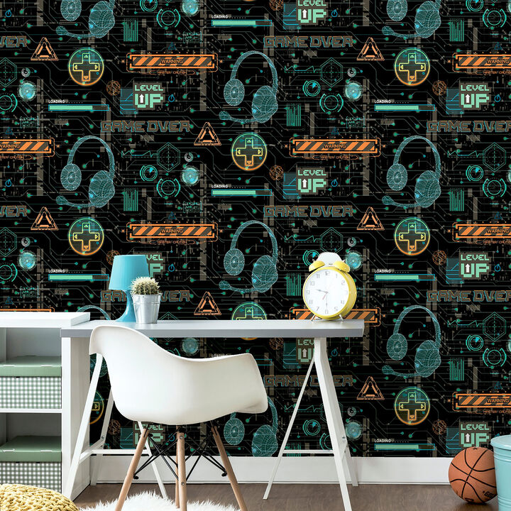 Casper Black Gamer Wallpaper (Set of 2)