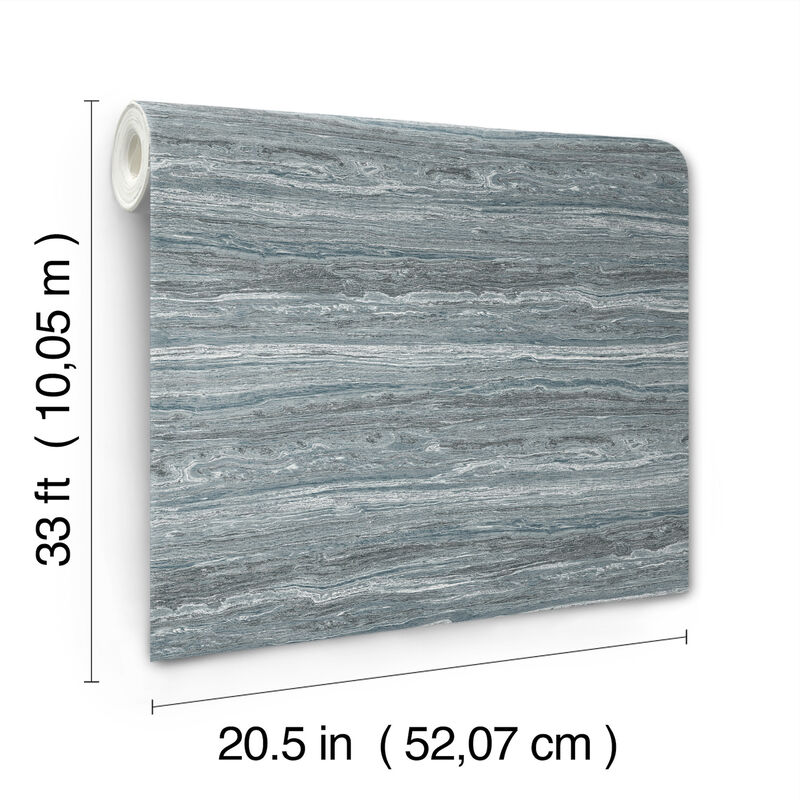 Lyman Blue Striated Wallpaper image number 3
