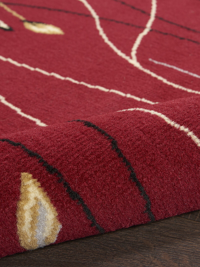 Grafix GRF15 Red 2' x 4' Rug