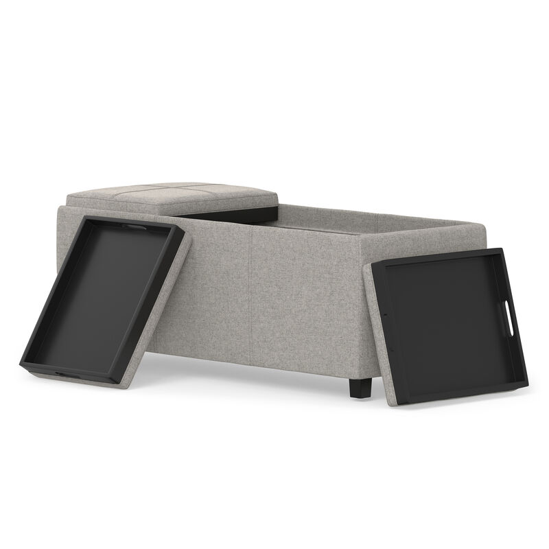 Simpli Home Avalon Storage Ottoman image number 3