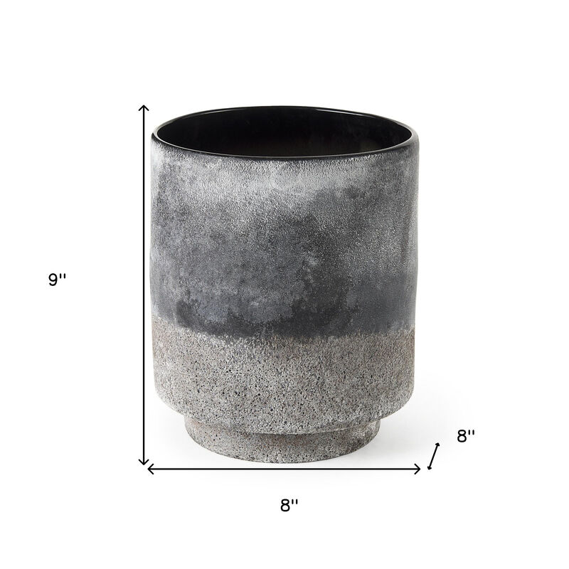 Modern Ceramic Cylinder Table Vase &ndash; Abstract Vase for Dining, Coffee Table, or Entryway