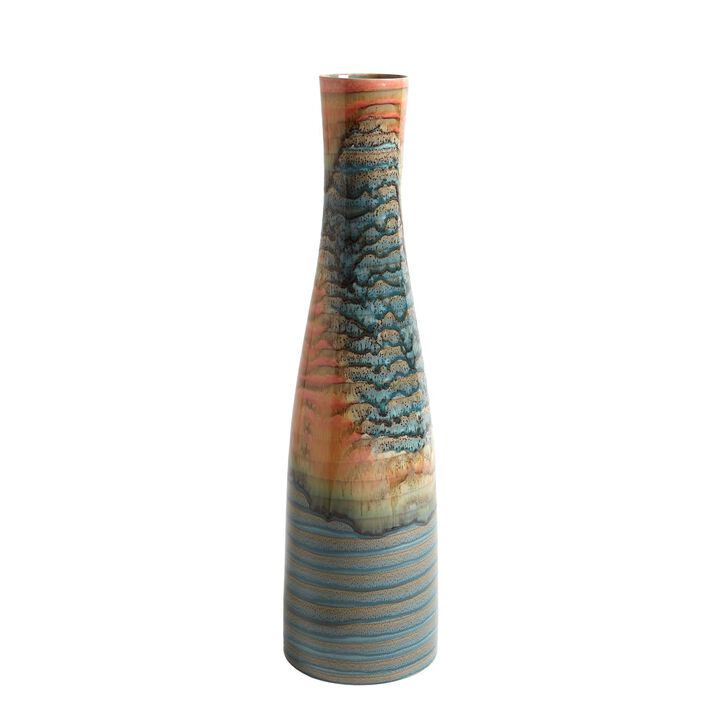 Watercolor Ringed Vase