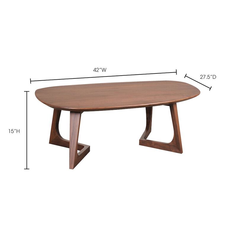 Moe's Godenza Small Coffee Table Brown