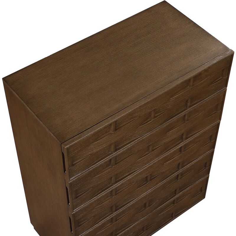 Meridian Furniture Weave Brown Chest