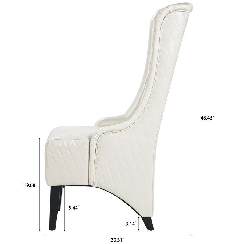Caldik 23.03" PU Accent Chair image number 7