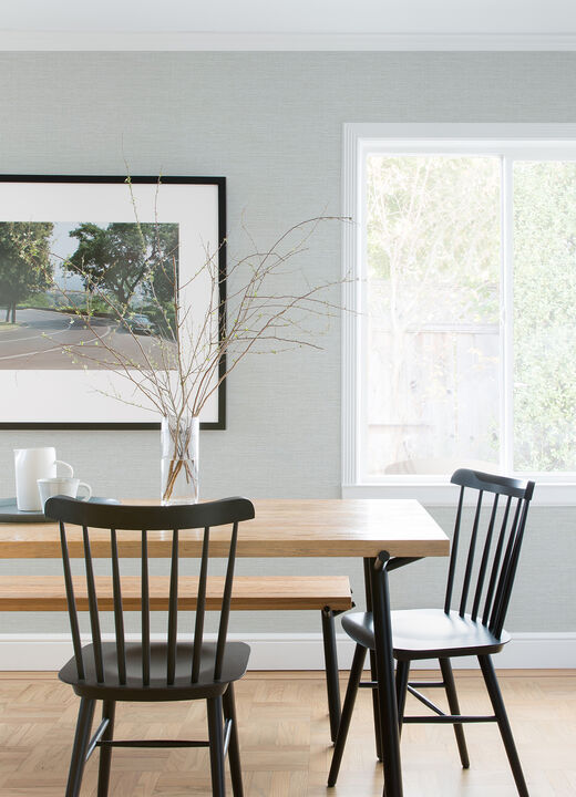 Agave Grey Faux Grasscloth Wallpaper (Set of 2)