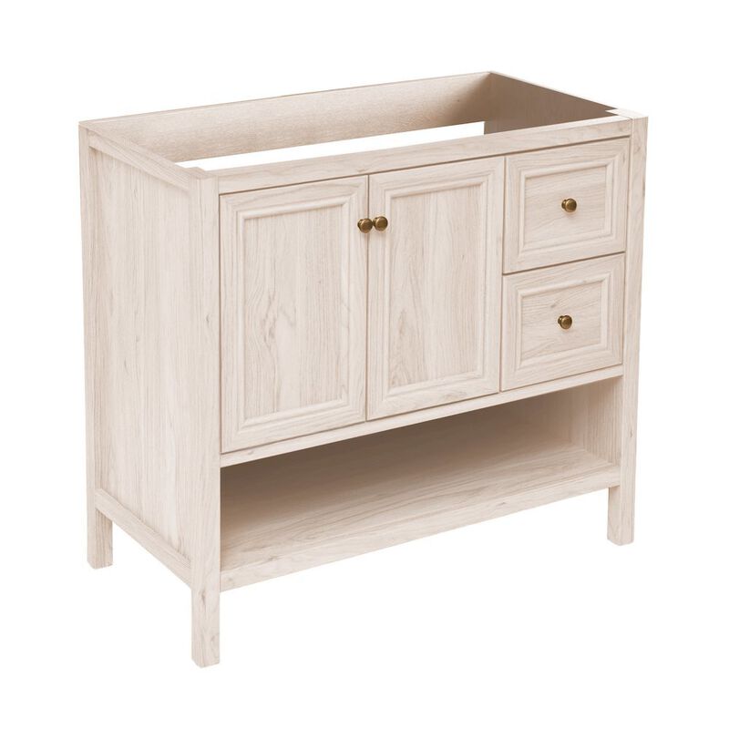 Chateau 36" Freestanding Bathroom Vanity Cabinet without Top in White Oak image number 2