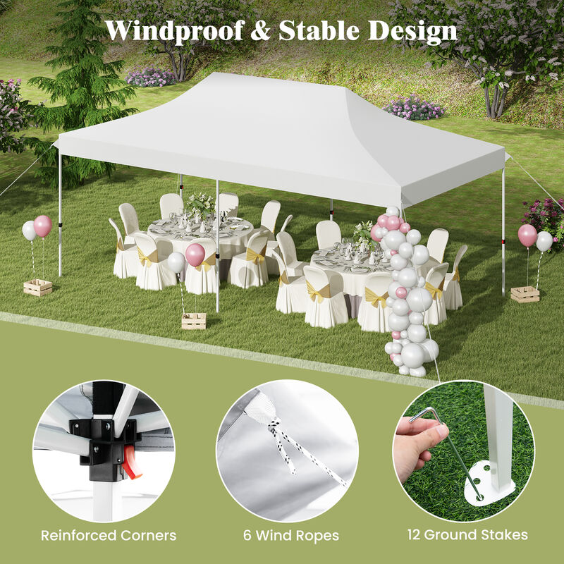 Foldable Pop-Up Gazebo Tent &ndash; Portable Outdoor Shelter with Carry Bag