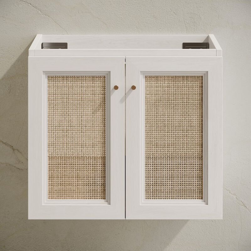 Classe 24" Wall-Mounted Bathroom Vanity in White Oak without Sink Top image number 3