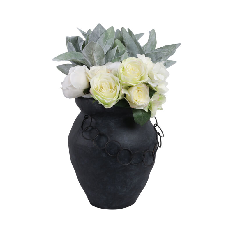 12x10" Rustic Vase With Chain image number 1