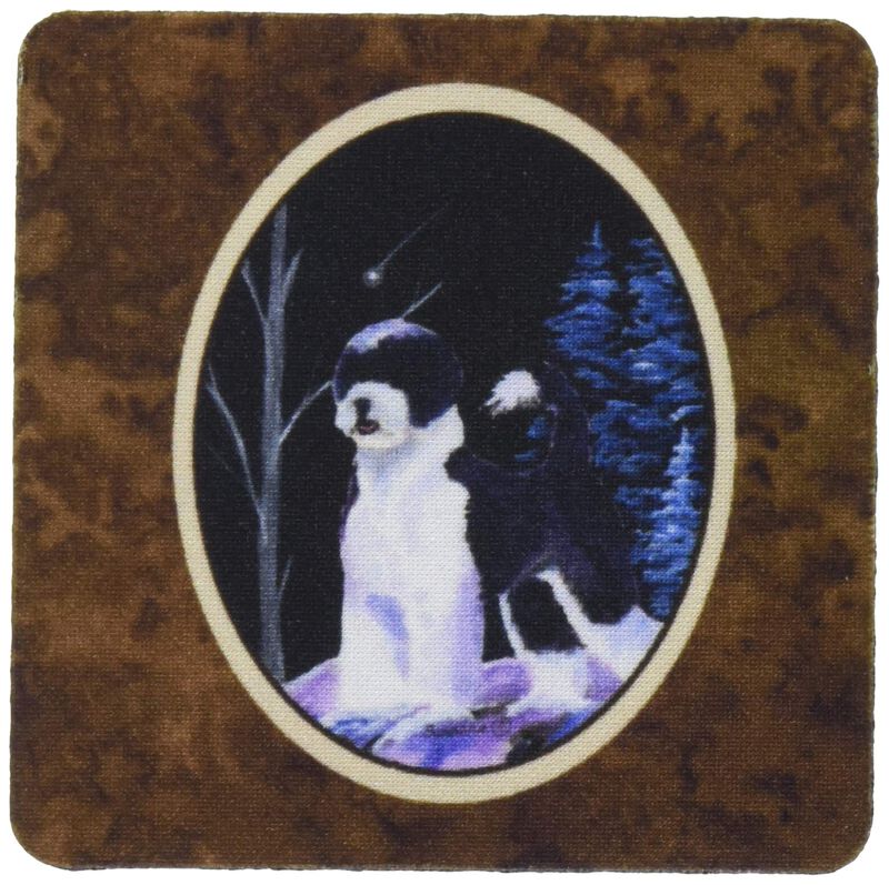 Caroline's Treasures SS8399FC Starry Night Portuguese Water Dog Foam Coasters Set of 4 (Set of 4), 3.5 H x 3.5 W, Multicolor