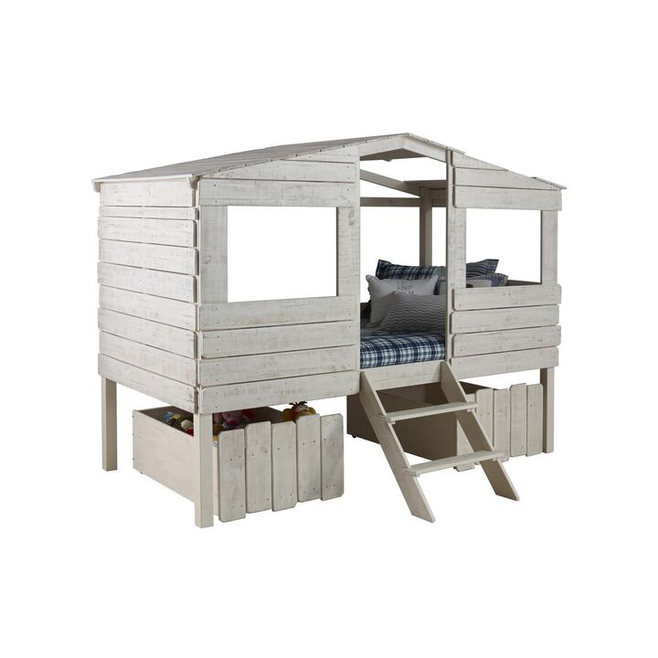 Donco Trading Twin Tree House Low Loft Bed