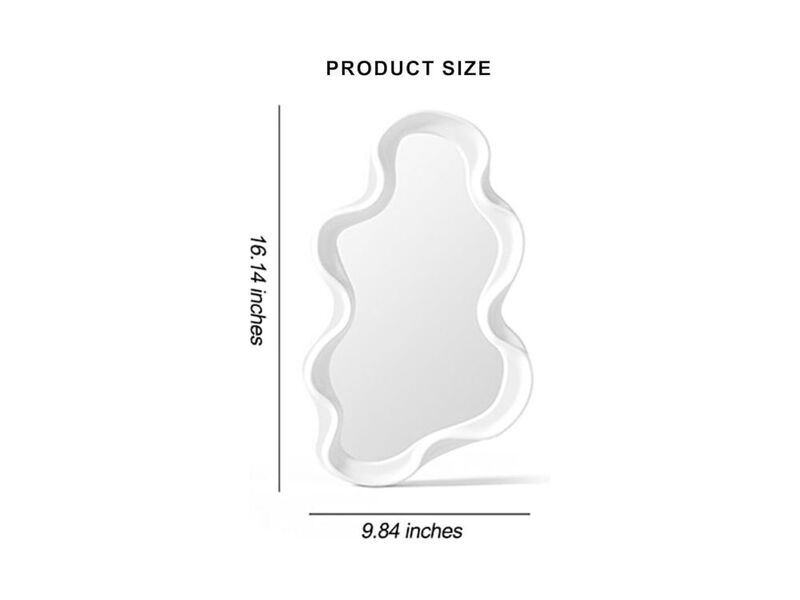 Funerom Gold Shield Mirror &ndash; 11.6x9" Vintage Decorative Wall Accent