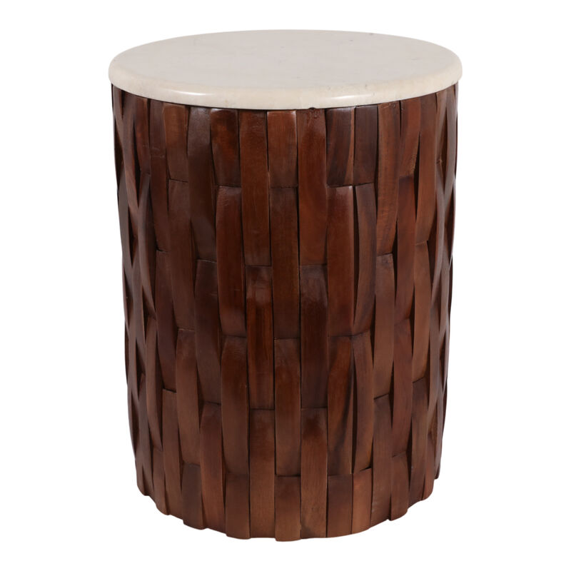Davinwell Woven Teak Base Accent Table image number 3