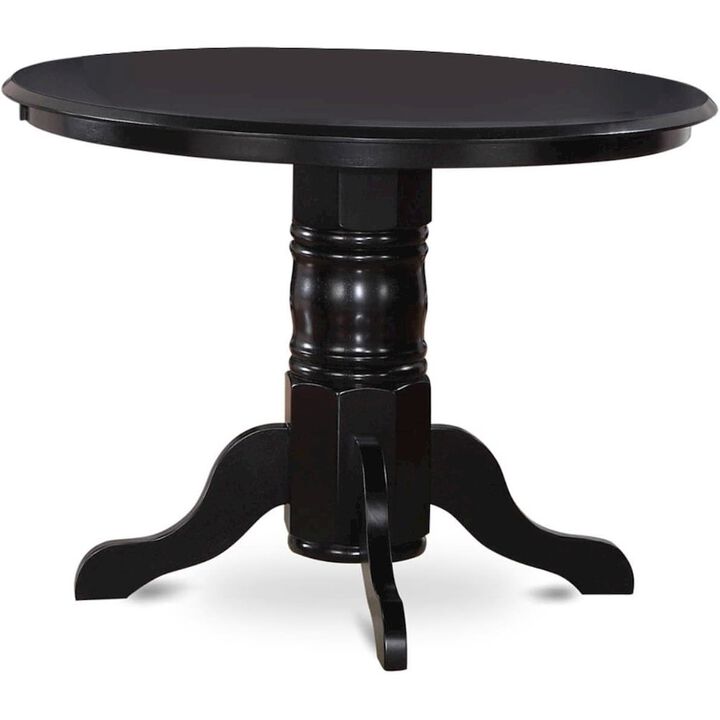 Shelton Round Kitchen Table 42" Diameter In Black Finish