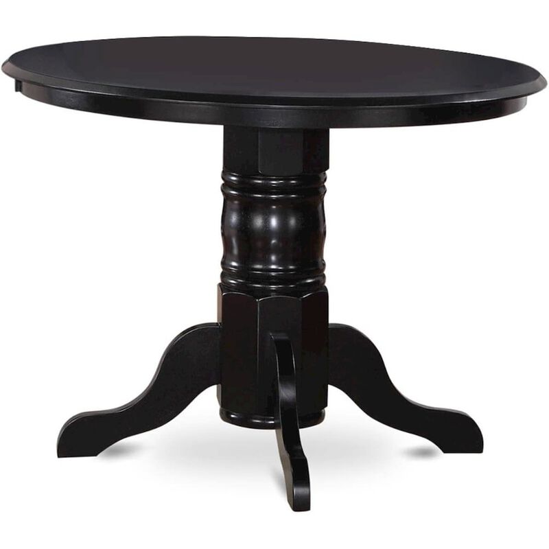 Shelton Round Kitchen Table 42" Diameter In Black Finish