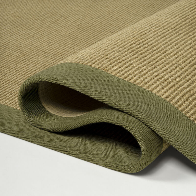 Camden Farmhouse Cottage Border Jute Area Rug