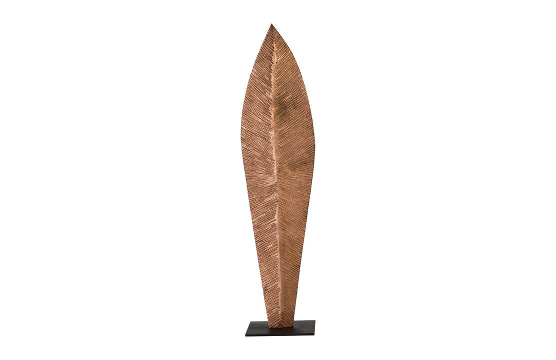 Large Carved Leaf on Stand