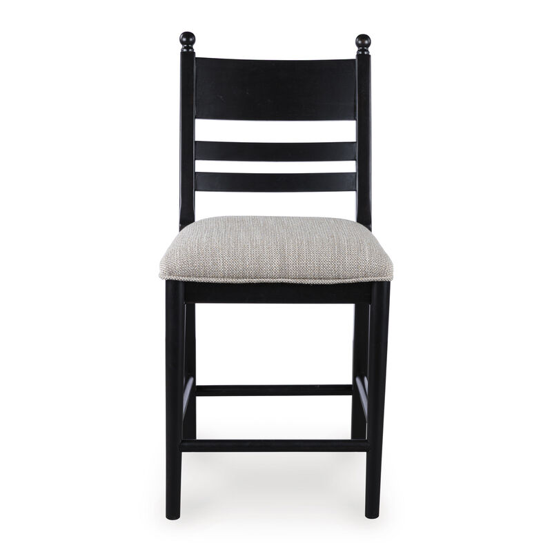 Chadworth Black Upholstered Barstool image number 0