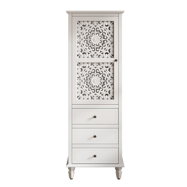 Zuggo 63" Tall Vintage Decorative Cabinet