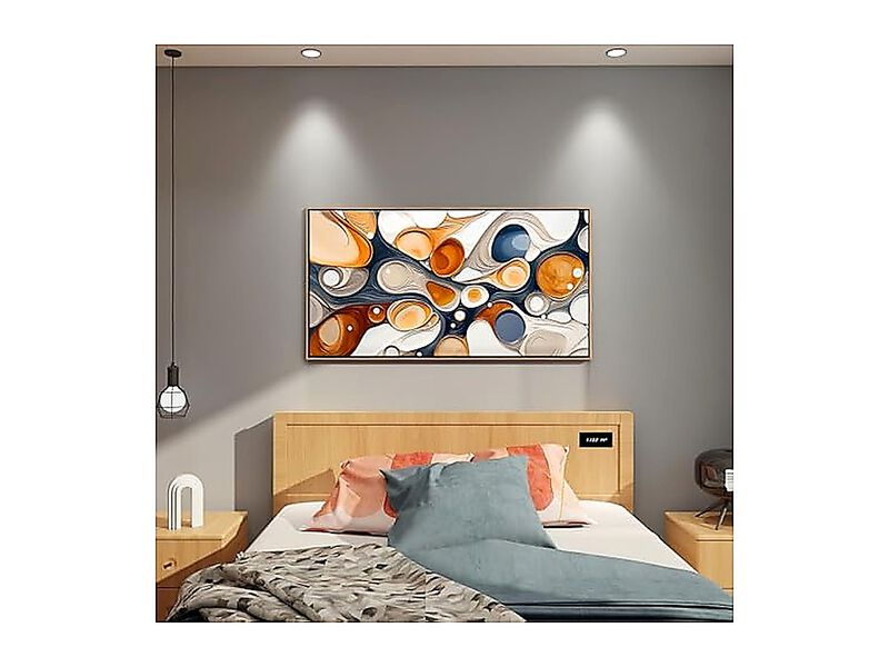 Wall Art Living Room Elegant Curves Abstract Modern Lightness Office Decor Frame image number 2