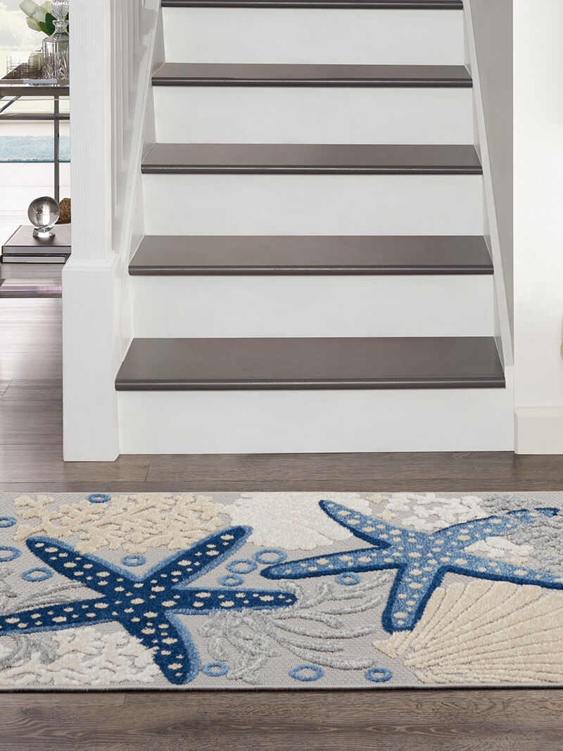 Aloha ALH24 Blue/Gray 2'8" x 4' Rug