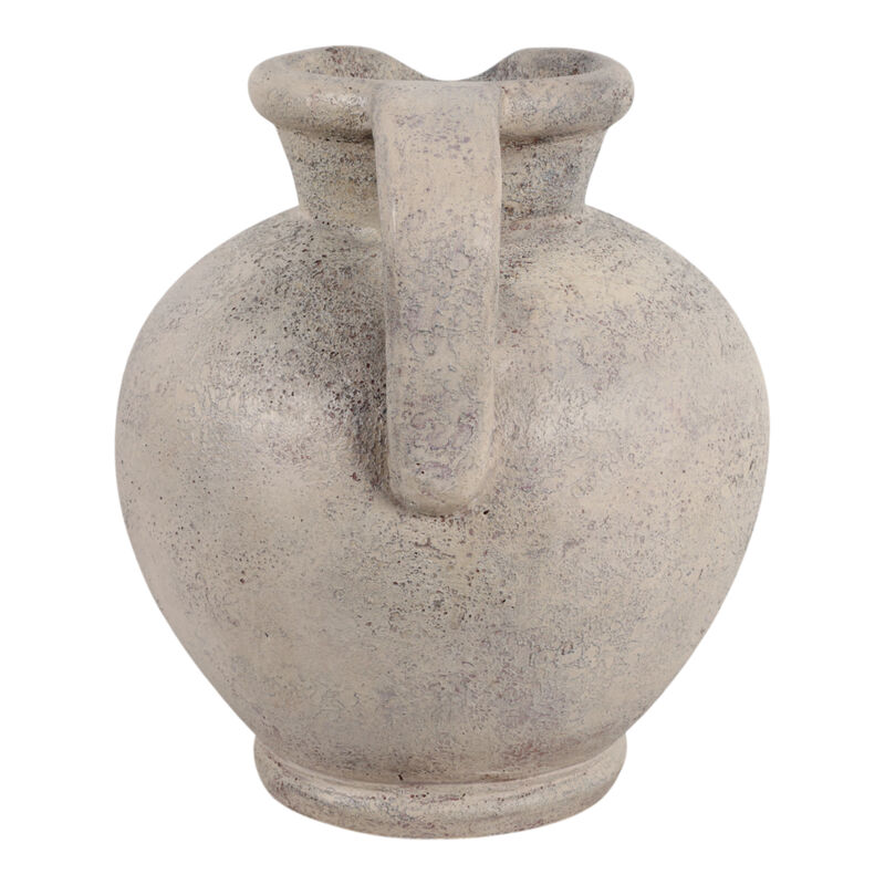 15x13" Terracotta Pitcher Vase, Ivory image number 3