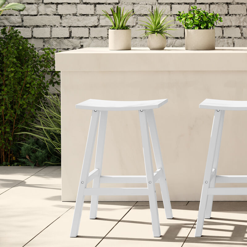 WestinTrends Westintrends 29" height Outdoor / Patio Saddle bar stool image number 1