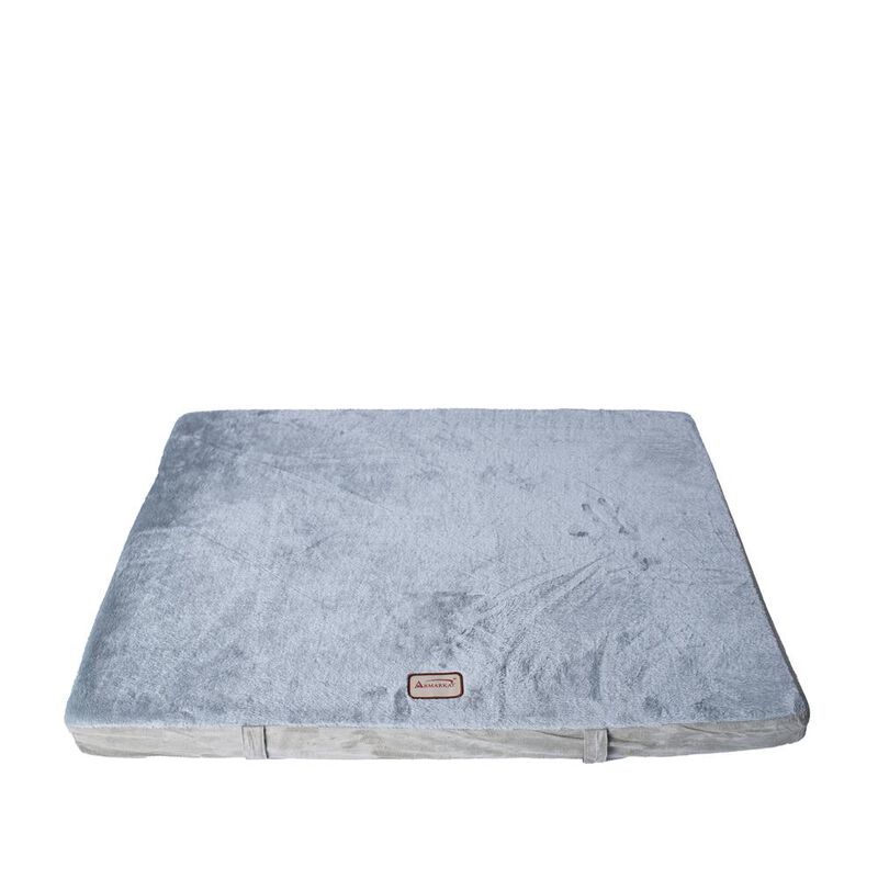 Armarkat Large Memory Foam Orthopedic Pet Bed Mat In Gray & Sage Green
