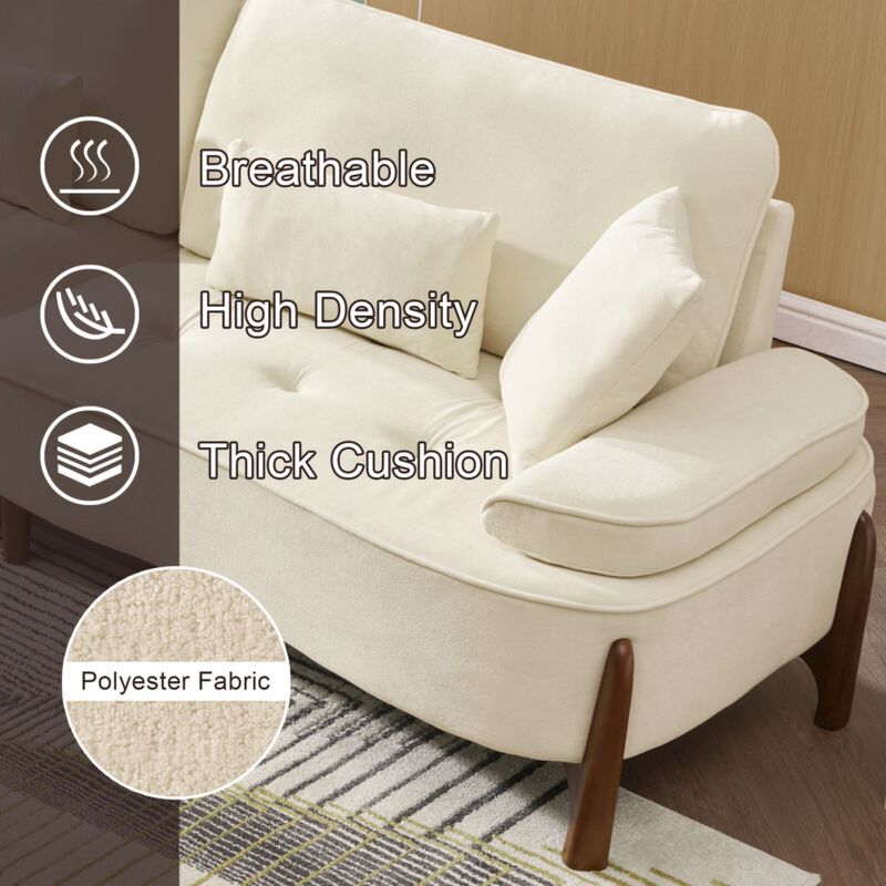 Wipelt Comfortable Deep-Seated Sectional Sofa image number 3